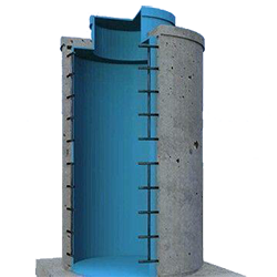 Пластиковые вставки в ЖБ колодцы и септики